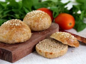 Pão de hambúrguer integral