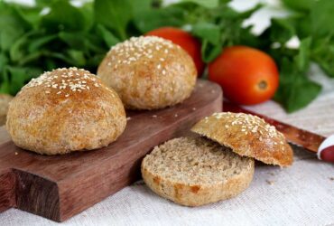 Pão de hambúrguer integral