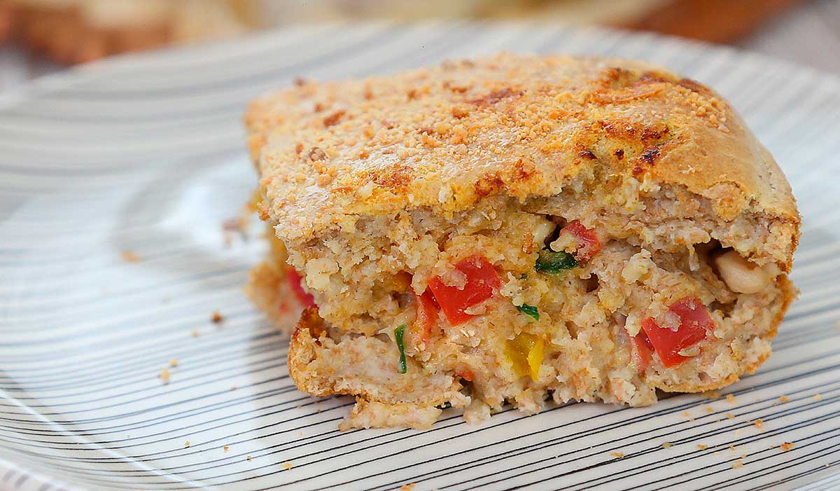 Torta de frango no liquidificador