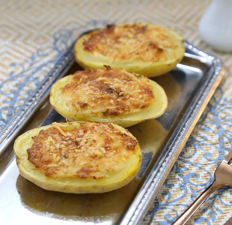 Batata recheada na air fryer