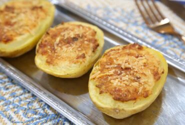 Batata recheada na air fryer