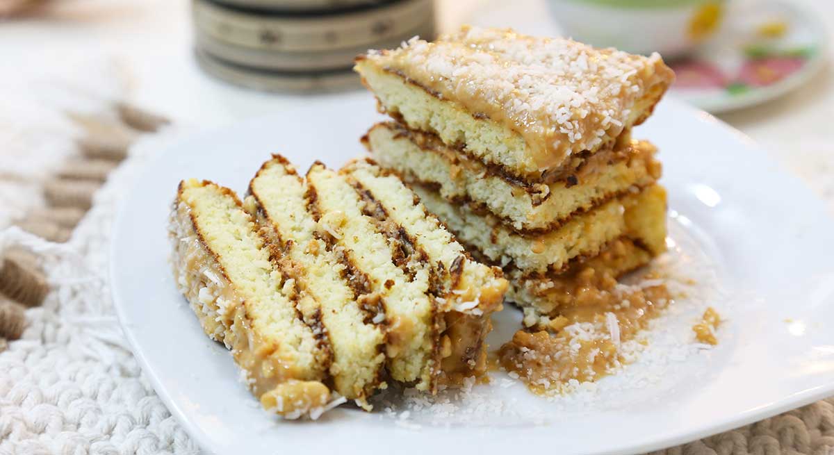 bolo de frigideira recheado