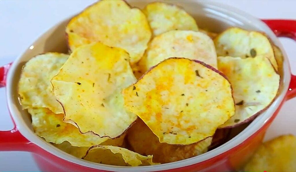 chips de batata doce