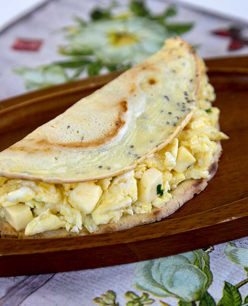 Como Fazer: Crepioca Recheada para o Café da Manhã 5 crepioca recheada
